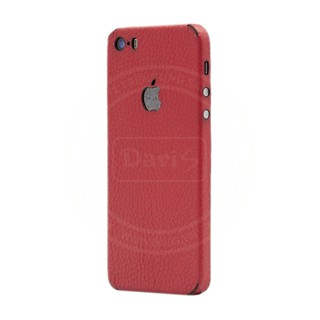 Miếng dán da dán full viền cho Iphone 5s làm từ da thật cao cấp - Davis