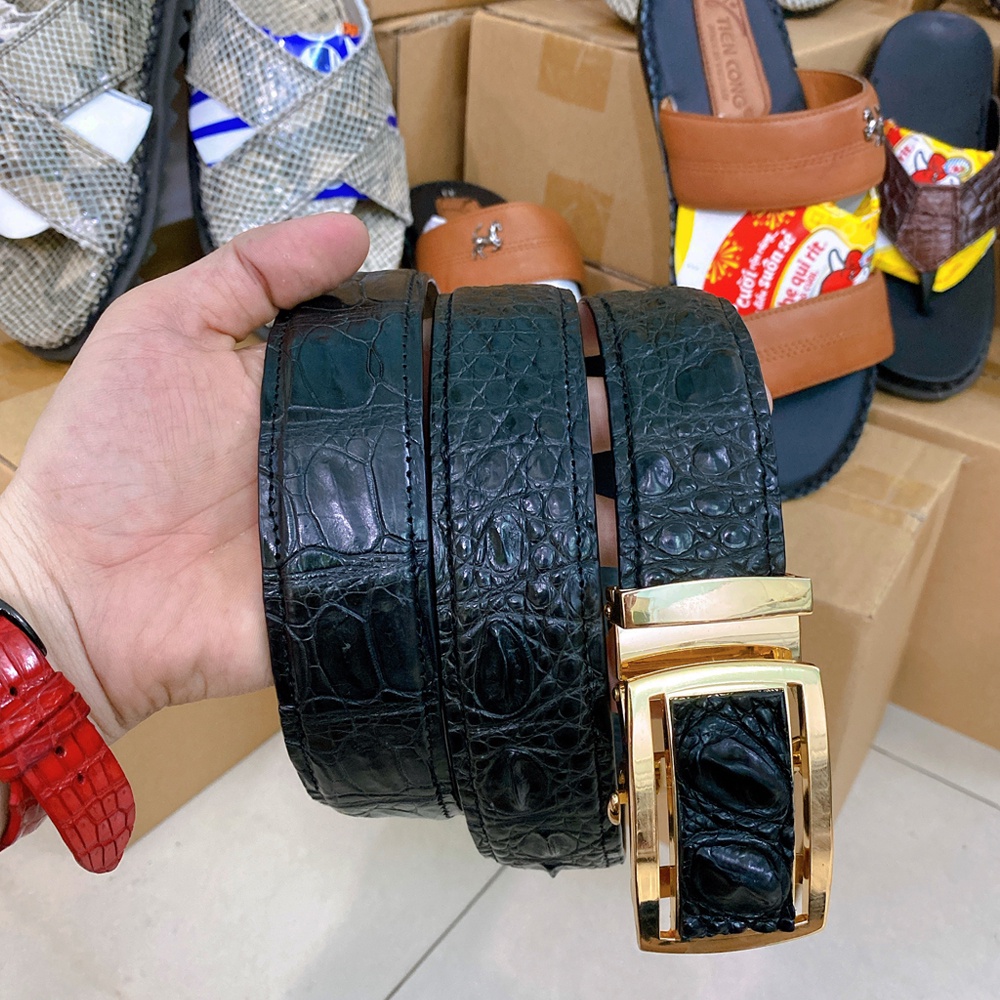 Thắt lưng nam da cá sấu TIẾN CÔNG thời trang TCN1228
