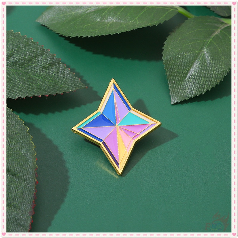 ★ Primogems - Ghim Cài Áo Tác Động Genshin ★ 1 Huy Hiệu Gài Balo Tráng Men Hình Game Adventure Doodle