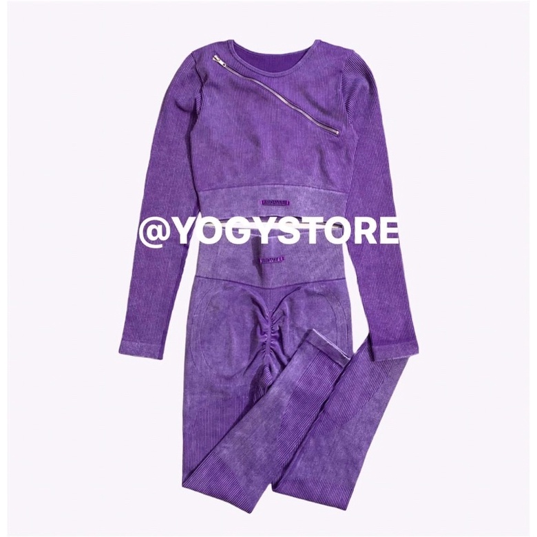 Bộ tập thể thao Gym Yoga Botee Accelerate tay dài chất dệt cao cấp logo thêu mác dệt,chun mông.