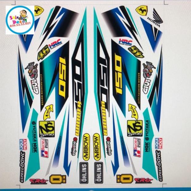 Tem rời winner xanh trắng