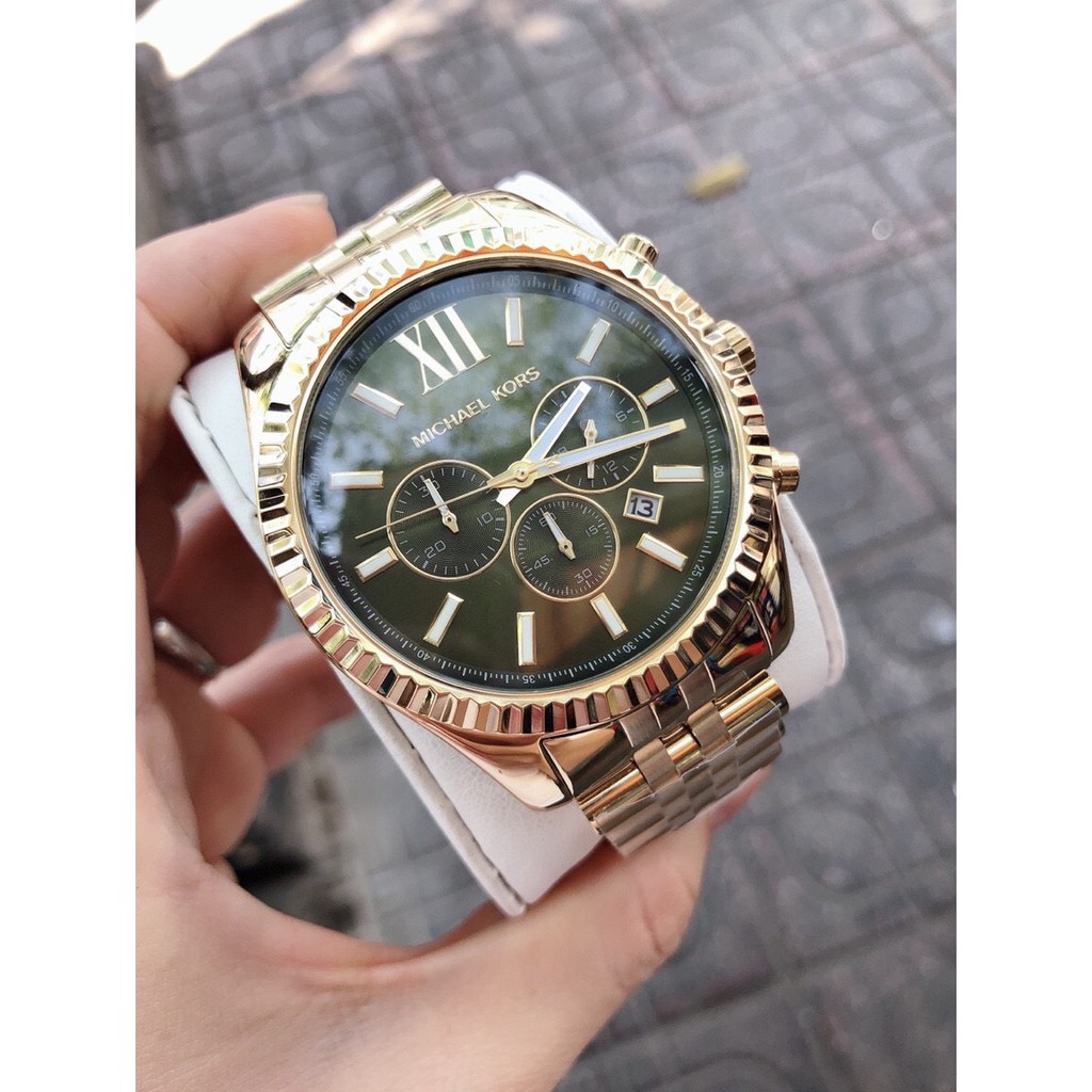 Đồng Hồ Nam Michael Kors Lexington MK8286 Màu Vàng Mặt Đen