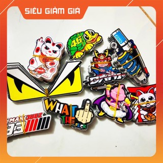 Logo sticker dán trang trí xe máy điện thoại.5k/cái