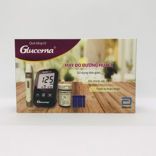 Máy đo đường huyết Glucerna - Gluneo lite mẫu mới nhất - tặng kèm 25 que thử