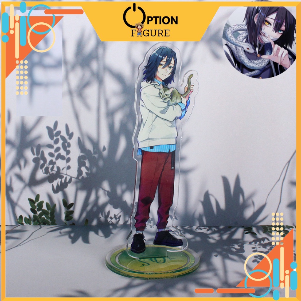 Mô Hình Standee Anime Phiên Bản Mèo Kimetsu no Yaiba bằng Acrylic , Mô Hình Thanh Gươm Diệt Quỷ ôm mèo Standee arcylic