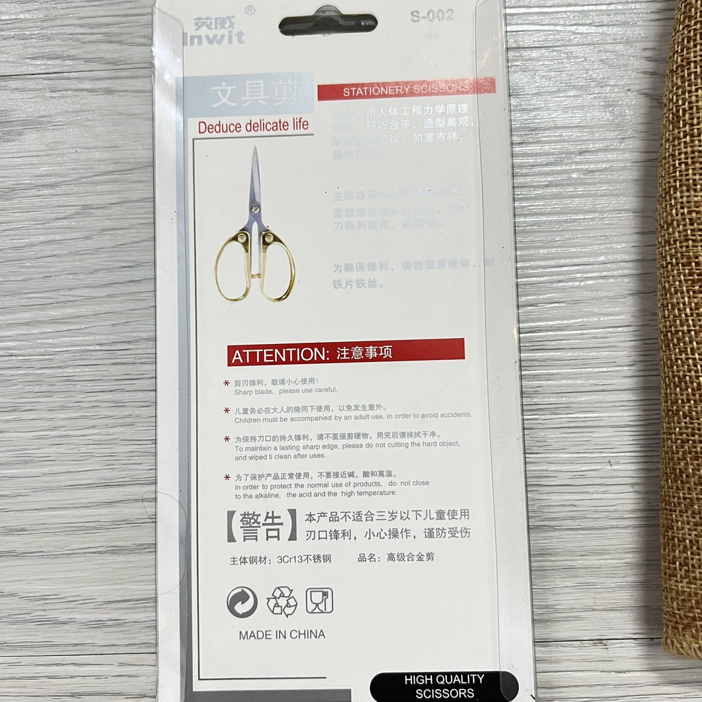 Kéo xịn vàng nhỏ gọn xinh xắn - vô cùng sắc bén xịn xò - kéo nhọn cong chuyên cắt chỉ