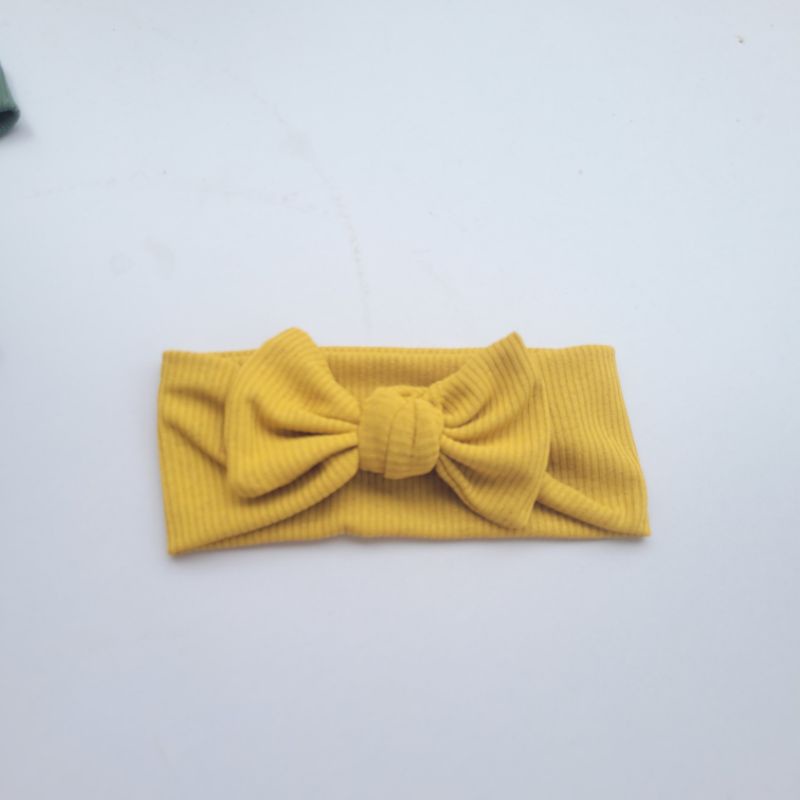 Băng đô turban nơ cho bé vuông chất liệu gân Hàn mềm mịn dễ chịu Chíp chíp shop