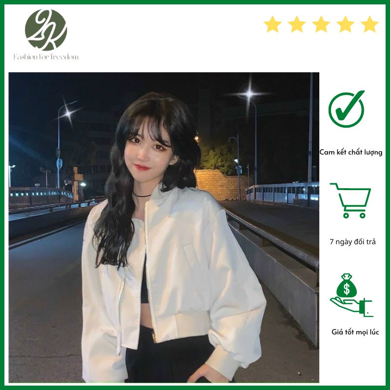 Áo khoác Unisex form ngắn croptop 2 lớp cao cấp chất da lộn mịn đẹp, không xù, kiểu dáng basic K24 - 2KSTORE