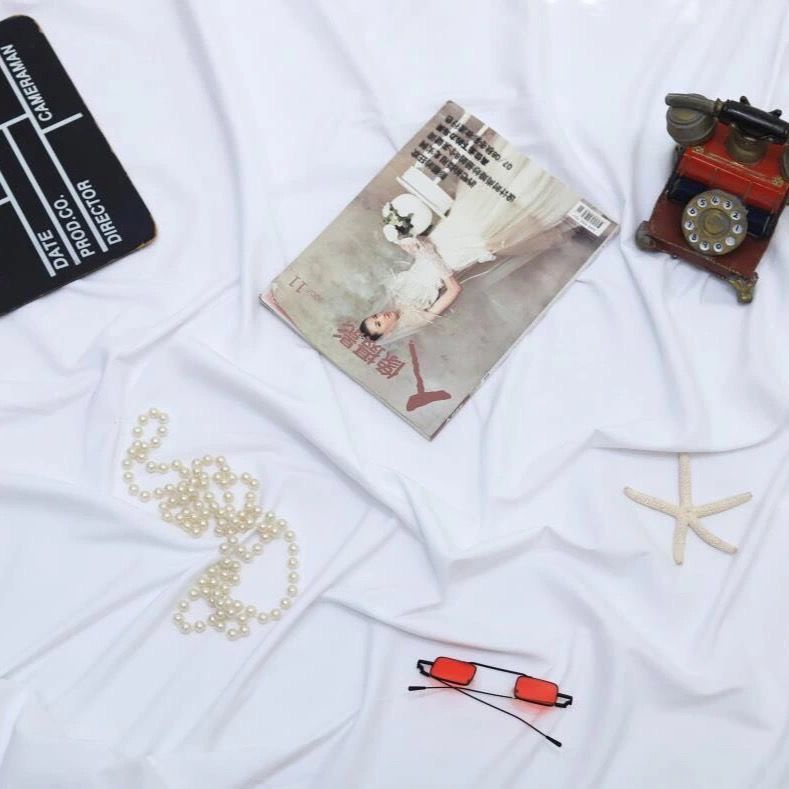 Bộ Vải Treo Tường Màu Trắng Dùng Trang Trí Phông Nền Chụp Ảnh Dành Cho Trẻ Em