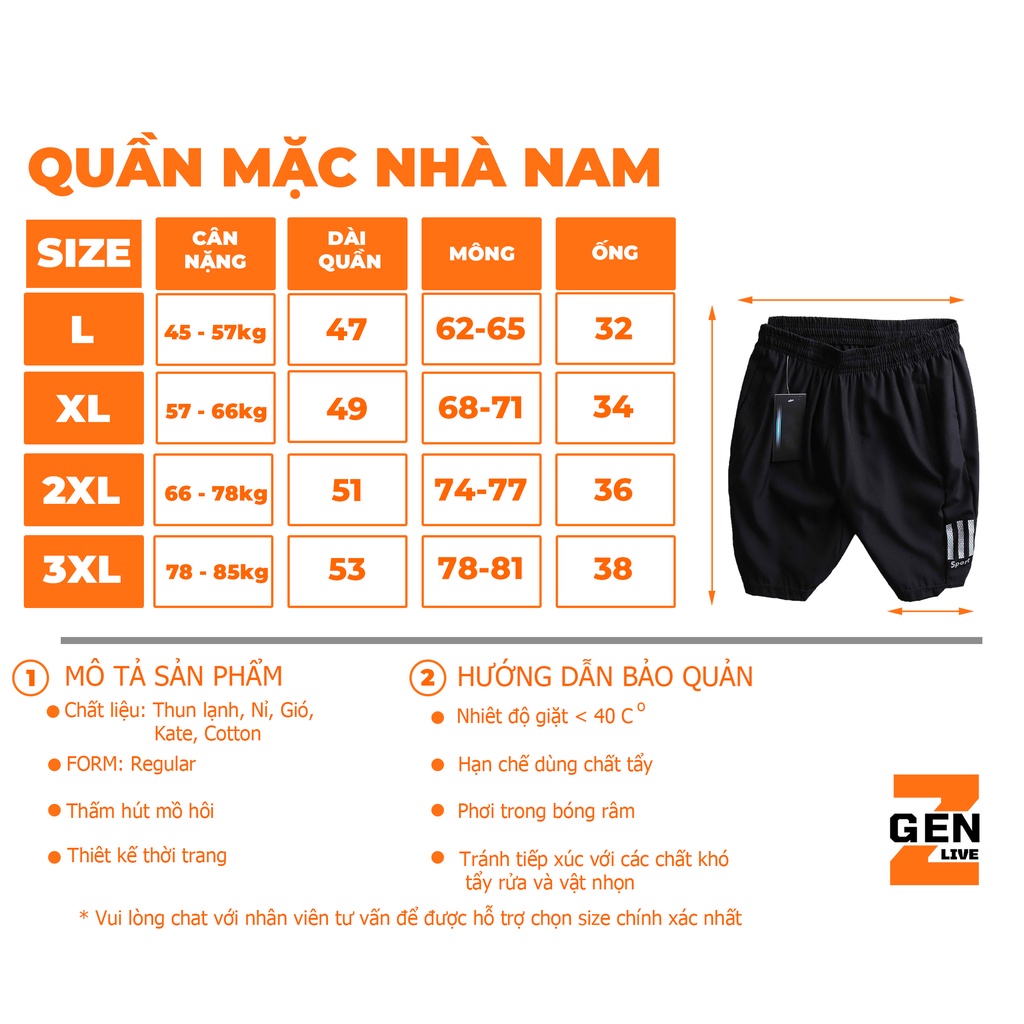 Quần short nam, quần kate cao cấp siêu mát  - LZ FASHION - TT002