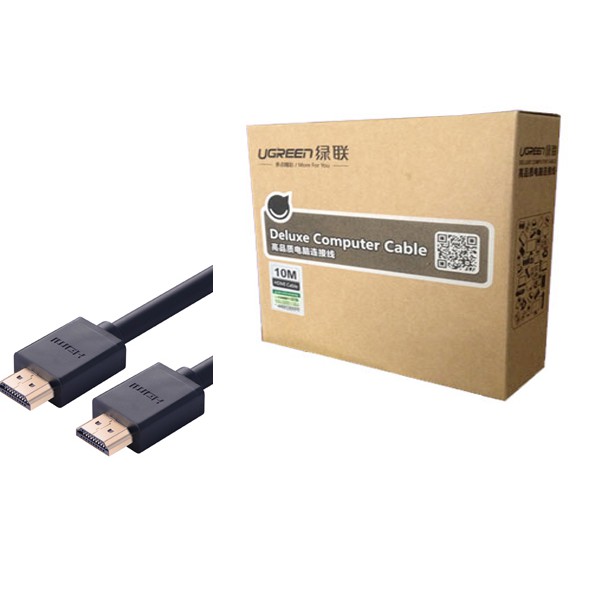 Dây, cáp HDMI 10M Ugreen UG-10110 hỗ trợ 3D, 4K Ugreen chính hãng 100%