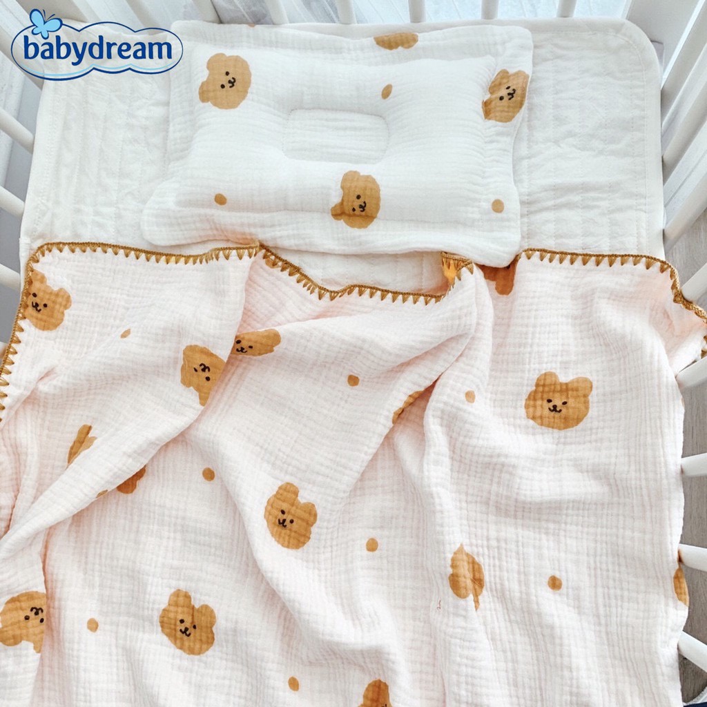 Chăn Xô Mùa Hè Họa Tiết Xinh Phong Cách Hàn Quốc Cho Bé 100 x 100 Baby Dreams