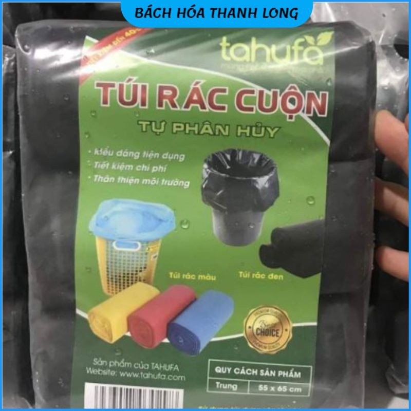 Túi Đựng Rác Tự Phân Hủy ❤️FREESHIP❤️ Túi Bóng Đựng Rác Không Lõi Tiết Kiệm