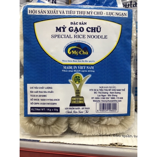 mì gạo  chũ đặc  sản bắc giang 1kg