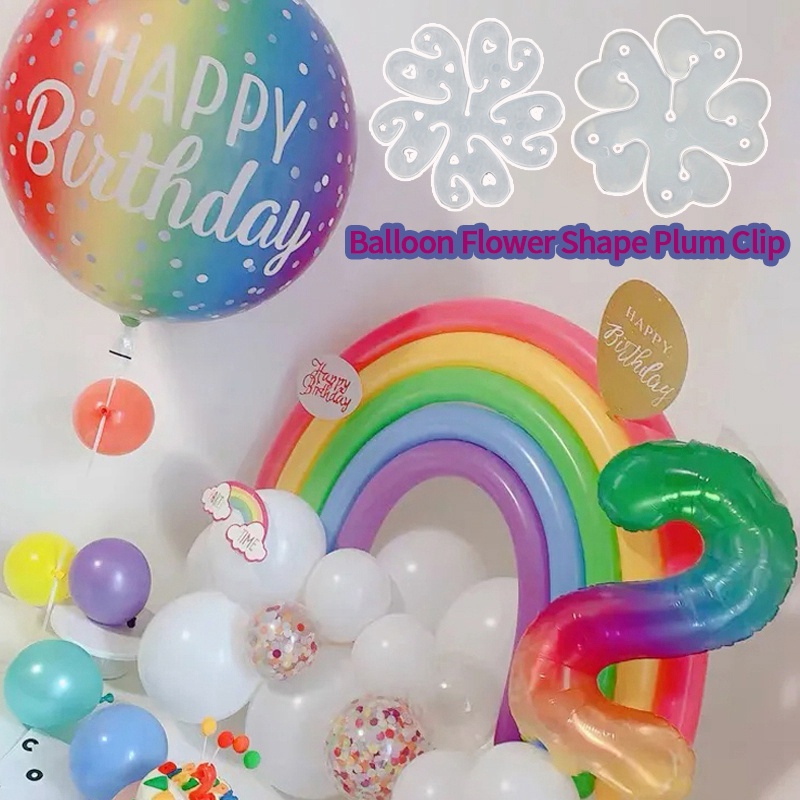 Kẹp Bong Bóng Hình Bông Hoa Trang Trí Tiệc Sinh Nhật