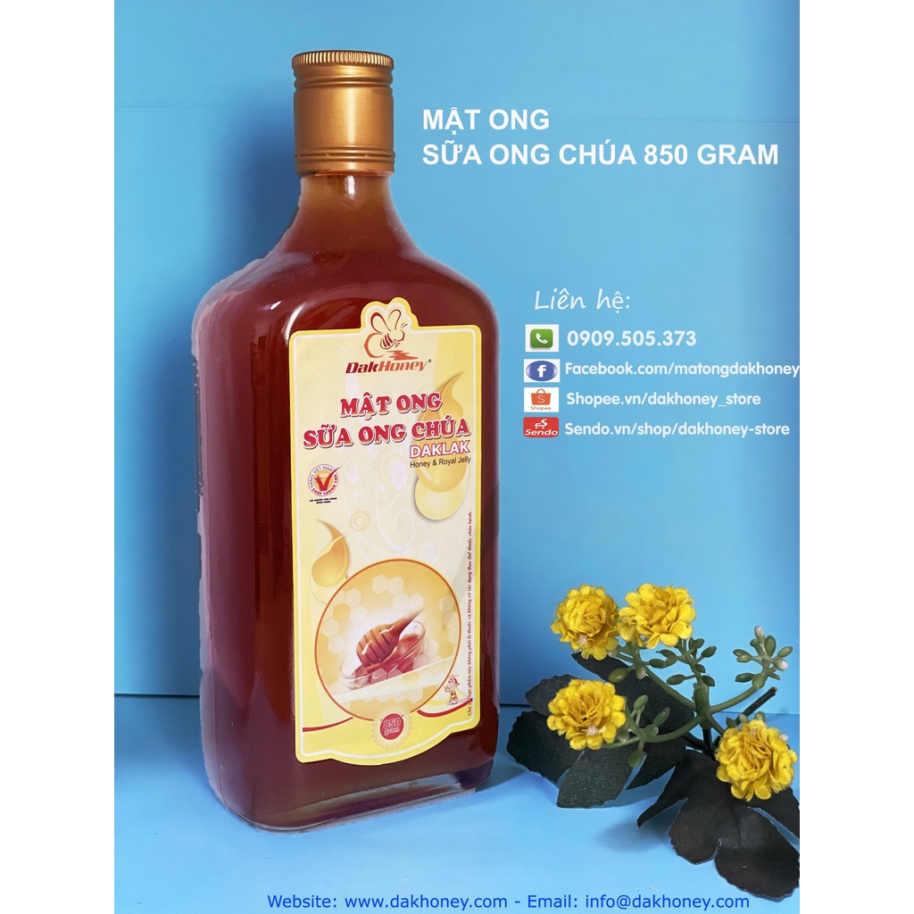 Mật ong Sữa ong chúa Daklak - Dakhoney 850g