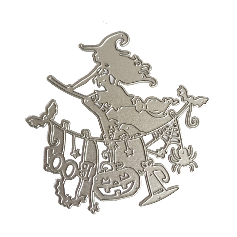 Khuôn Cắt Giấy Làm Từ Kim Loại Hình Halloween Trang Trí Scrapbook