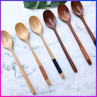 Thìa ăn cơm, muỗng gỗ Hàn Quốc miệng to [XỊN]
