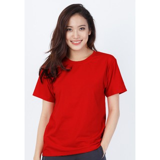 Áo thun nữ trơn cotton form rộng - Màu đỏ
