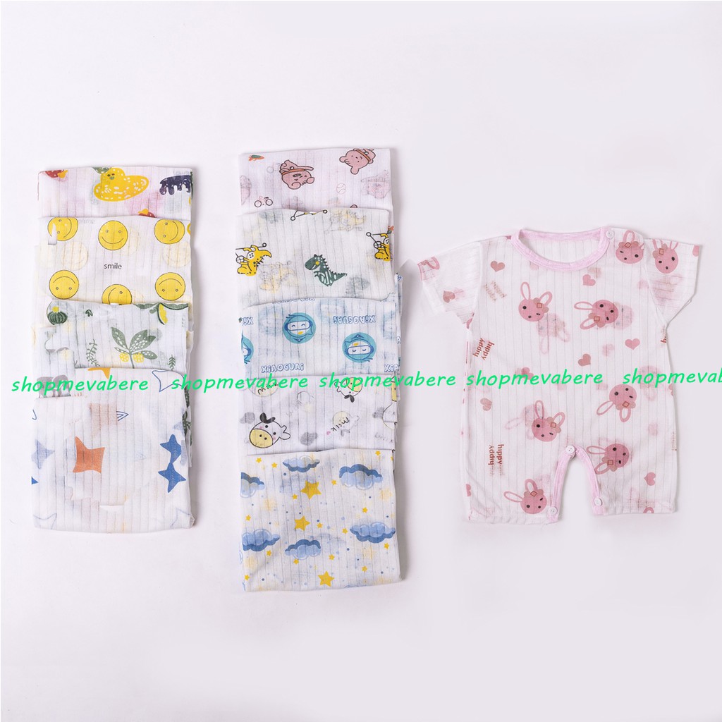 Body đùi cotton giấy cho bé sơ sinh 3-10kg, hàng đẹp - 𝐁𝐃𝟏𝟐