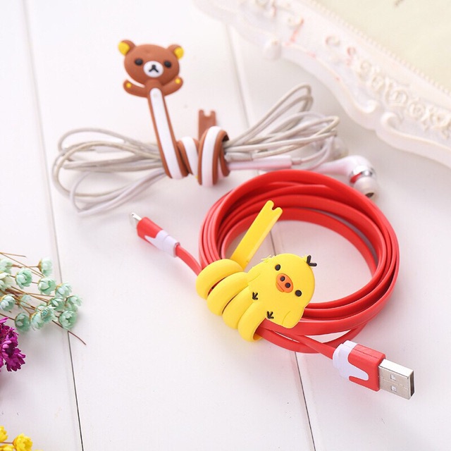 Dây Quấn Thu Gọn Cáp Sạc Hình Đầu Thú Kute | BigBuy360 - bigbuy360.vn