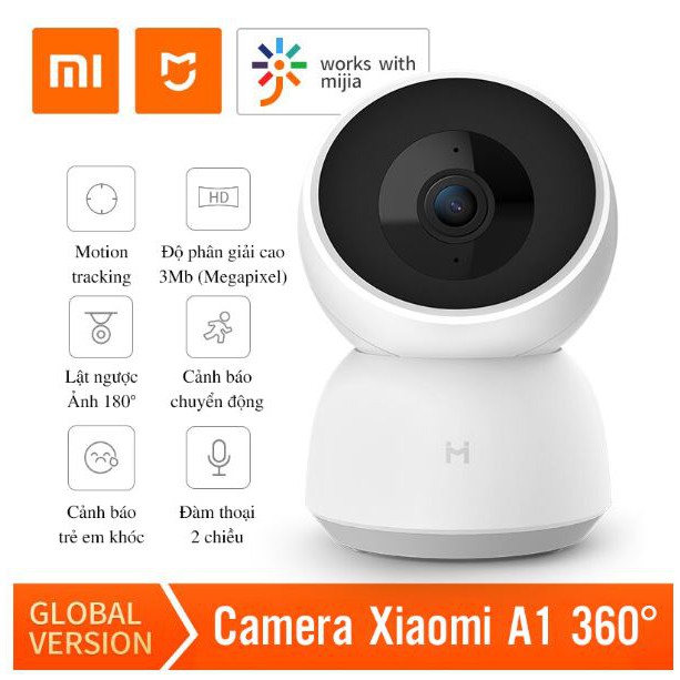 Camera giám sát ip xoay 360° Xiaomi Imilab 2k 1296p A1 Bản Quốc Tế | BigBuy360 - bigbuy360.vn