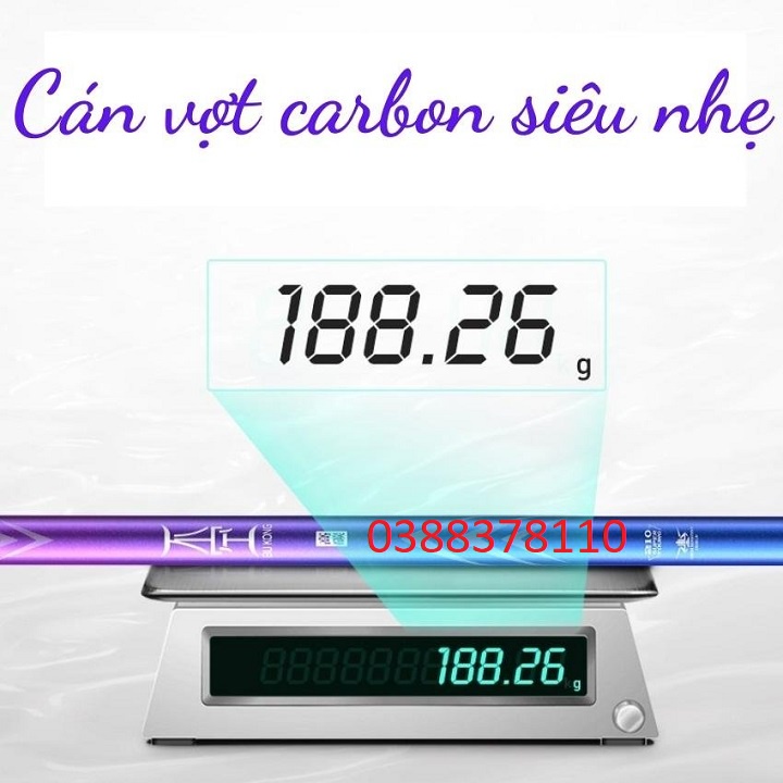 Cán Vợt Cá Carbon Săn Hàng Light Cao Cấp Thế Hệ Mới