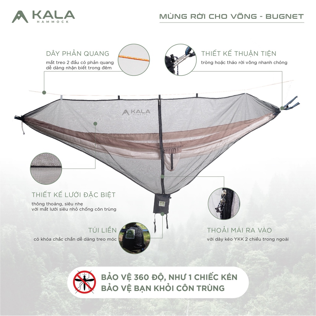 Mùng rời cao cấp cho võng camping - MV