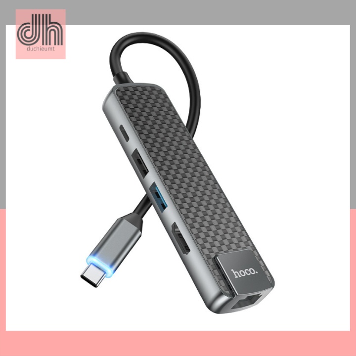 Bộ Chia cổng cho laptop laptop táo Hub type-C Hoco HB23