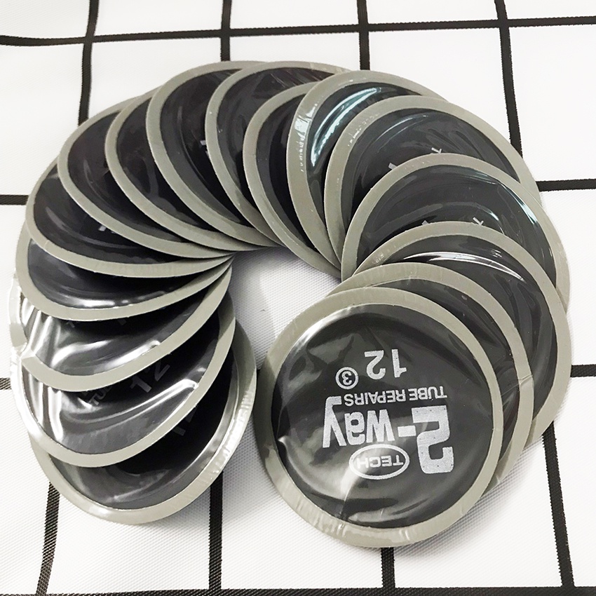 Miếng vá TECH -hộp vá săm hình tròn TECH 11  40 miếng- TECH 12  30 miếng . Vá vỏ ô tô, xe máy không ruột