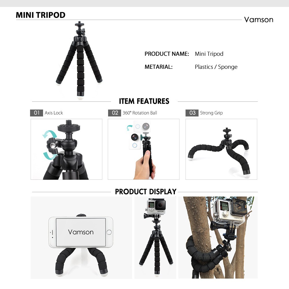 Bộ Phụ Kiện Bảo Vệ Toàn Diện Cho Camera Hành Trình Gopro Xiaomi Yi Vs84