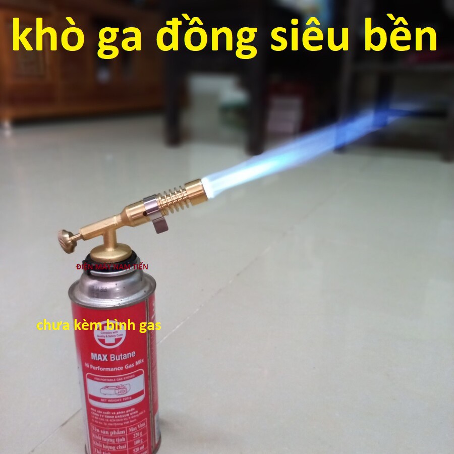 Khò Lửa Bình Gas Thế Hệ Mới Bằng Đồng Thau