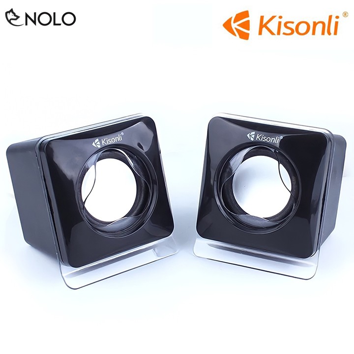 Loa Vi Tính Mini 2 Cái 2.0 Kisonli Model V410 Công Suất 3W x 2 Loa Nguồn USB 5V