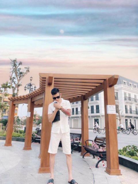 Bộ đũi nam cao cấp vải dày đẹp mịn ko nhăn chuẩn fom