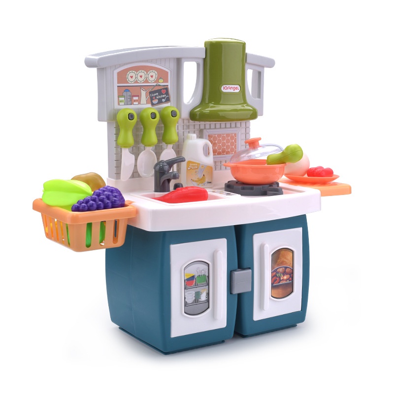 Bộ đồ chơi nhà bếp IQ ANGEL có đèn có nhạc, chất liệu nhựa cao cấp cho bé chơi tự lập