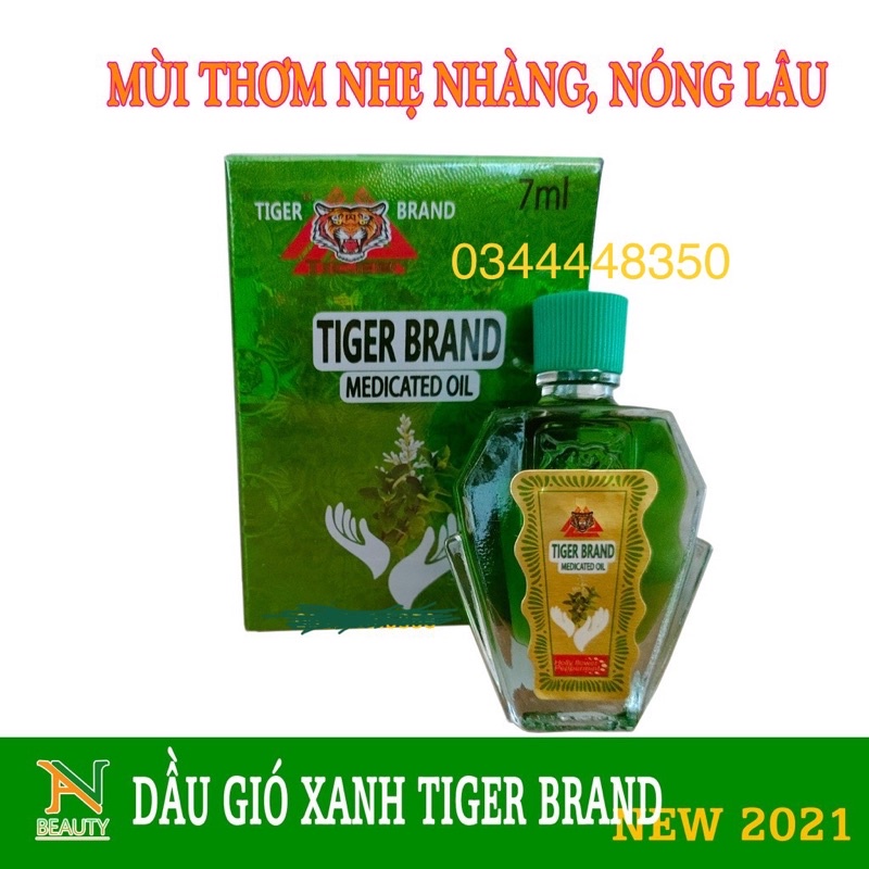 dầu gió con ó dầu gió TIGER BRAND xanh 3ML - 7ML , CHÍNH HÃNG