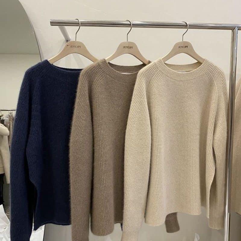 [Mã 2611THTRANG100K hoàn 10% xu đơn 99K] Áo len trơn QC xẻ vạt