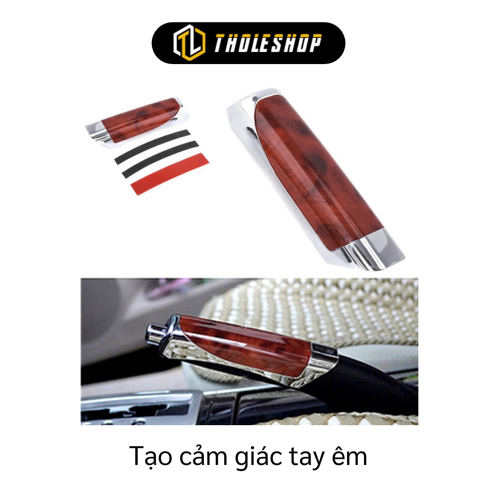 Vỏ Ốp Phanh Tay Xe Hơi - Bọc Tay Thẳng Bao Phanh Giả Gỗ Sang Trọng 7463