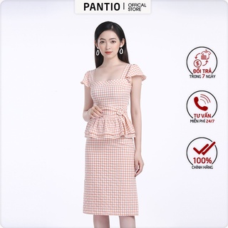 Chân váy dài vải thô mỏng dáng suông xẻ tà BJD32301 - PANTIO