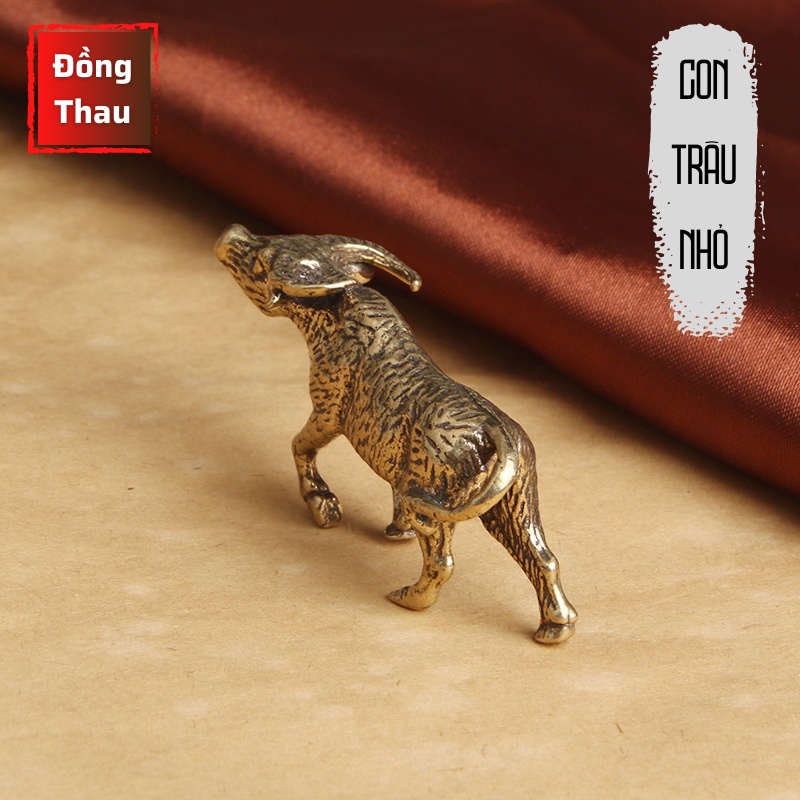 Tượng Phong Thủy Bằng Đồng Hình Con Trâu Nhỏ