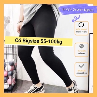 Quần legging cotton bigsize- hàng vnxk- nâng mông gọn bụng