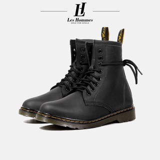 Giày Boots Cao Cổ Da Bò, Bốt nam da thời trang văn phòng Les Hommes Bảo Hành Da 3 Tháng
