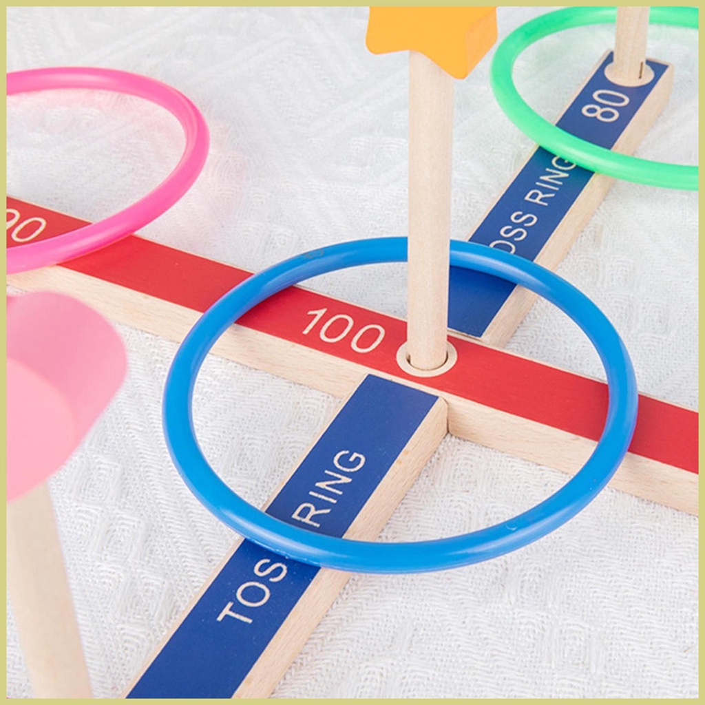 Bộ Trò Chơi Ném Vòng Ngoài Trời / Trong Nhà / Ngoài Trời Siêu Bền Vui Nhộn Cho Người Lớn Và Trẻ Em