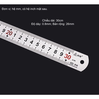 📏Thước lá thước thẳng 30cm( hàng chuẩn dày)