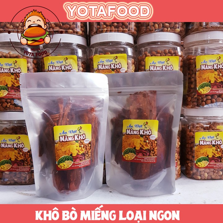 Khô bò miếng loại 1 siêu ngon | 100gr | Yotafood