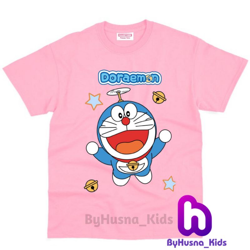 Áo thun cho bé trai và bé gái in hình hoạt hình Doraemon dễ thương, chất liệu cotton mềm mịn thoáng mát NTShirt