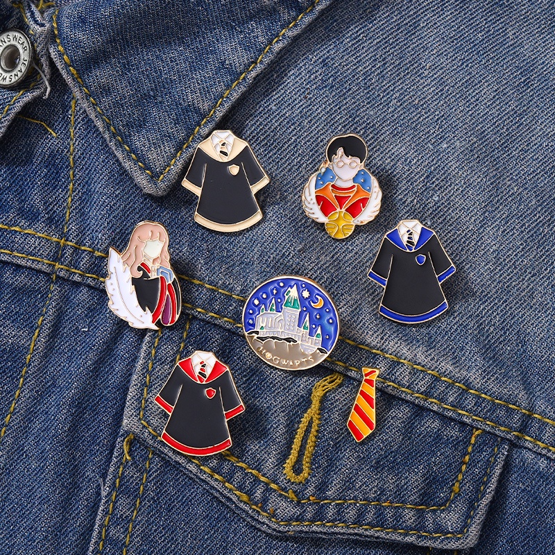 Ghim Cài Áo Hình Tranh Vẽ Hoạt Hình Sáng Tạo Độc Đáo