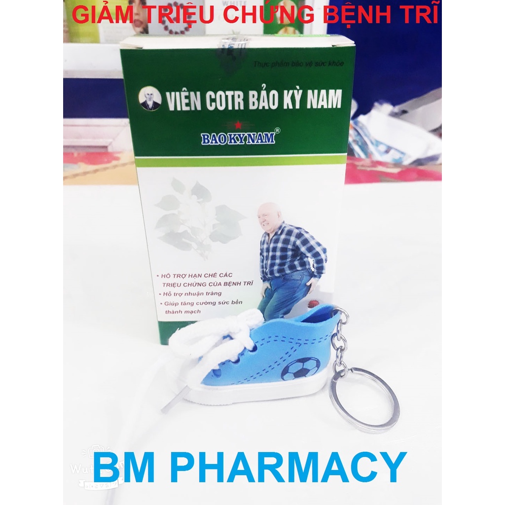 Viên uống trĩ COTR BẢO KỲ NAM, hỗ trợ hạn chế các triệu chứng của bệnh trĩ, hỗ trợ nhuận tràng, tăng sức bền thành mạch