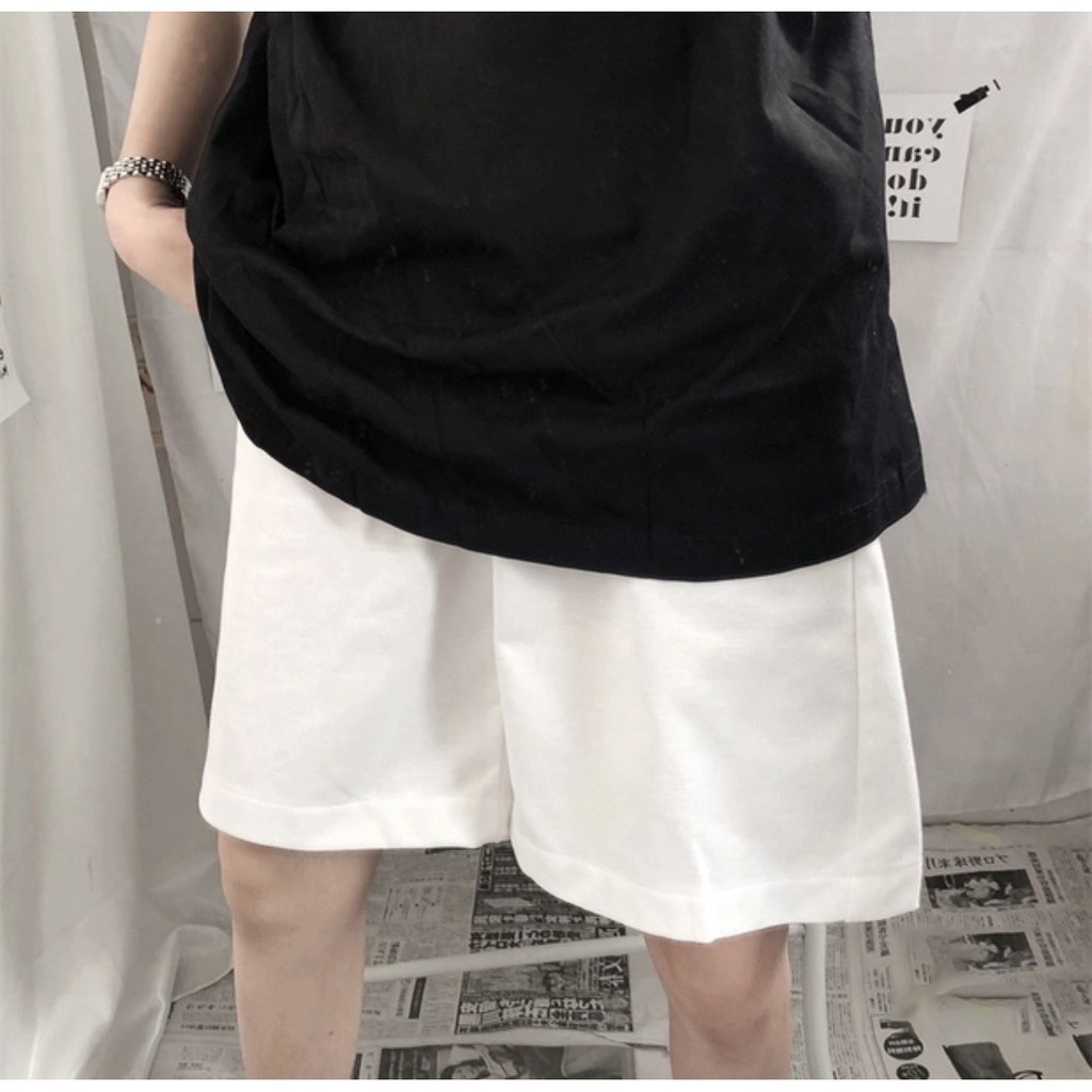 Quần Short Đùi Basic Kiểu Dáng Unisex Chất Thể Thao Dày Mịn Không Xù_VIETCEN | WebRaoVat - webraovat.net.vn