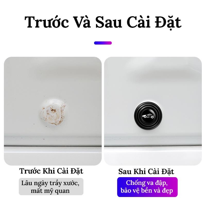 Nút giảm chấn ô tô, giảm lực đóng cửa ô tô xe hơi, bảo vệ cánh cửa ô tô